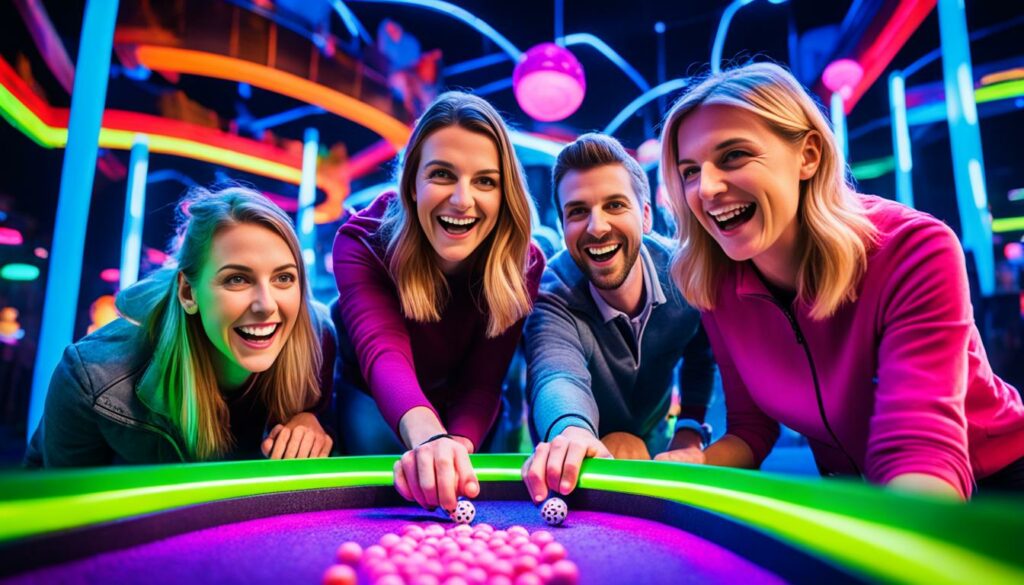 3D Schwarzlicht Minigolf