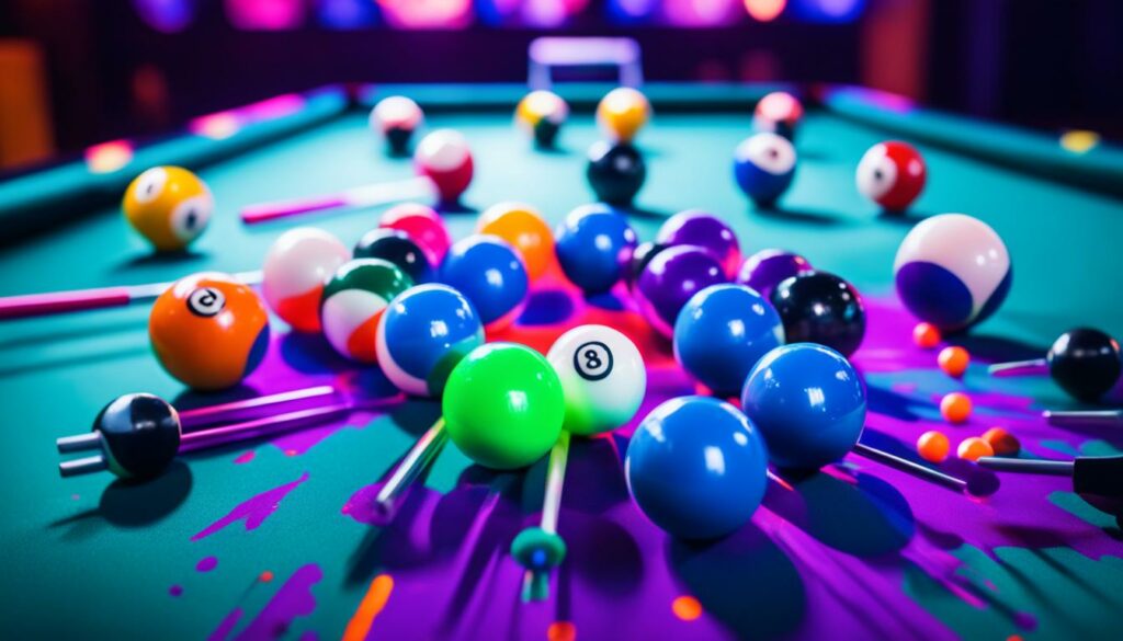 Poolball Tischfußball trifft Billard