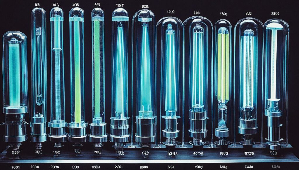 UV-Lampen Geschichte