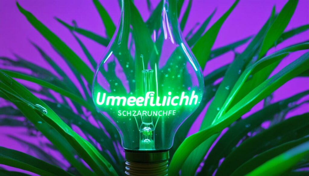 Umweltfreundliche Schwarzlichtlampen und ihre Vorteile.