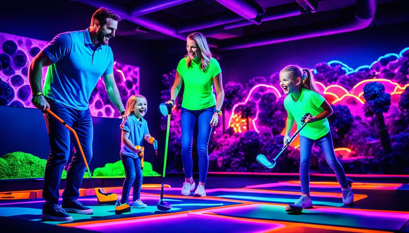 schwarzlicht minigolf